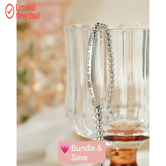 Inspirational Bible Verse Bracelet for Women Girls Christian Jewelry Gift - Picture 4 of 8